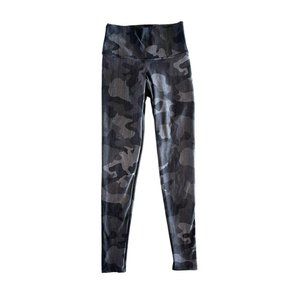 Venor‎ Gray Camo Leggings Full Length Size 1-Extra Small Made In USA $98